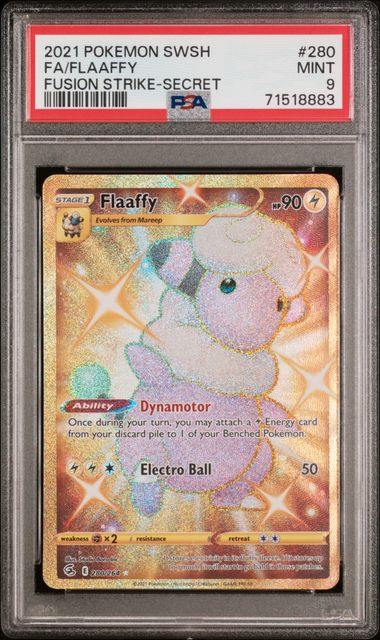 2021 Pokemon Fusion Strike #280 Flaaffy front
