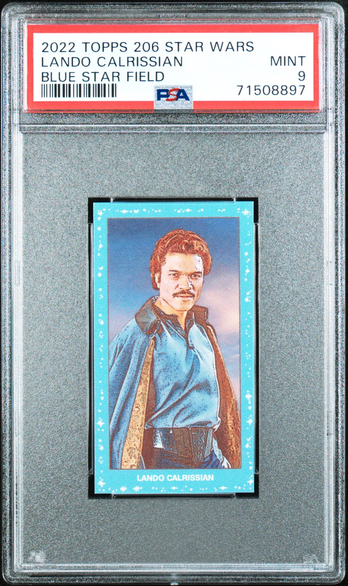 2022 Topps BLUE STAR FIELD #6 Lando Calrissian front