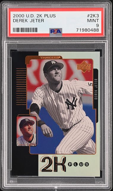 2000 Upper Deck 2K Plus #2K3 Derek Jeter – PSA MINT 9 on