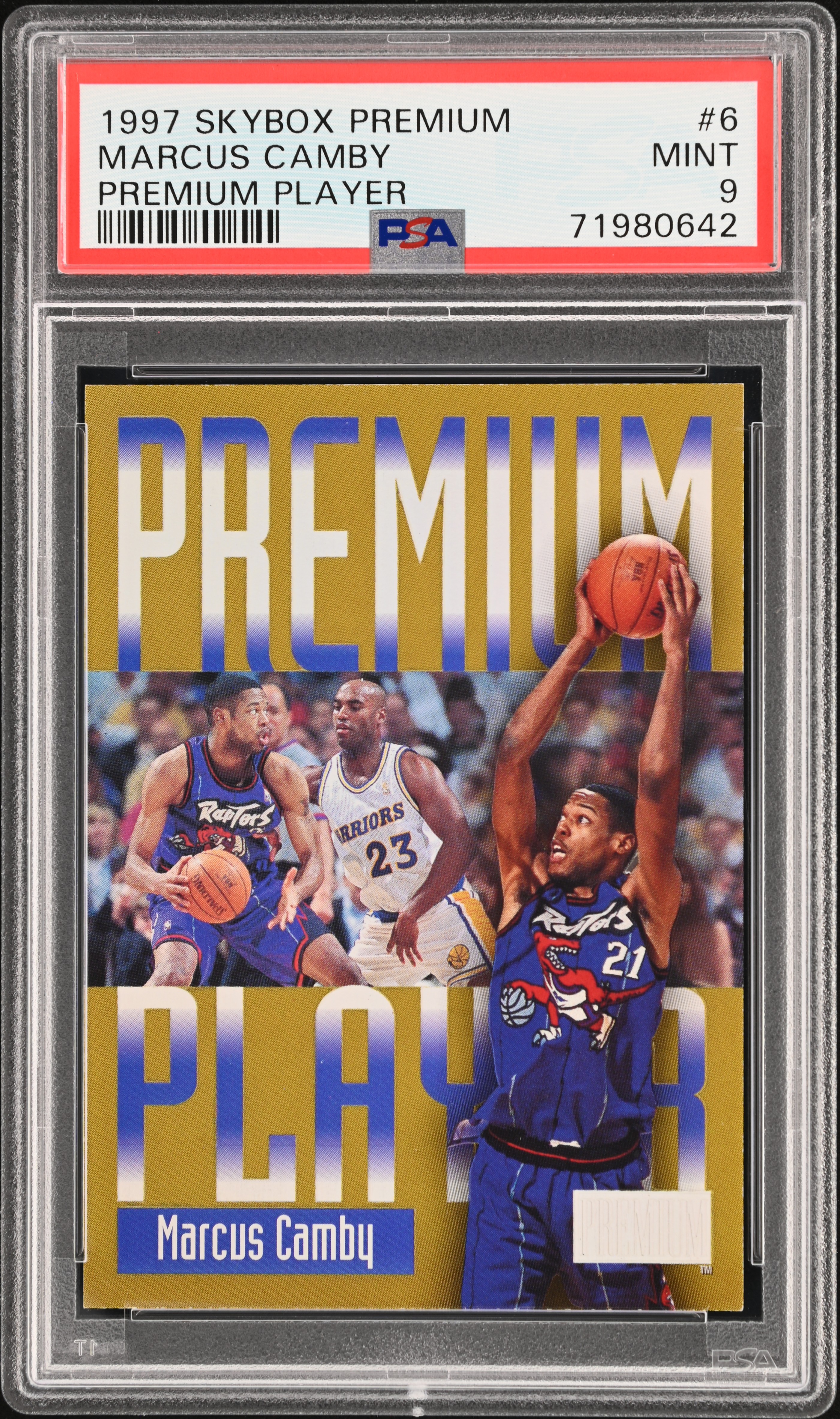1997-98 Skybox Premium Premium Player #6 Marcus Camby – PSA MINT 9