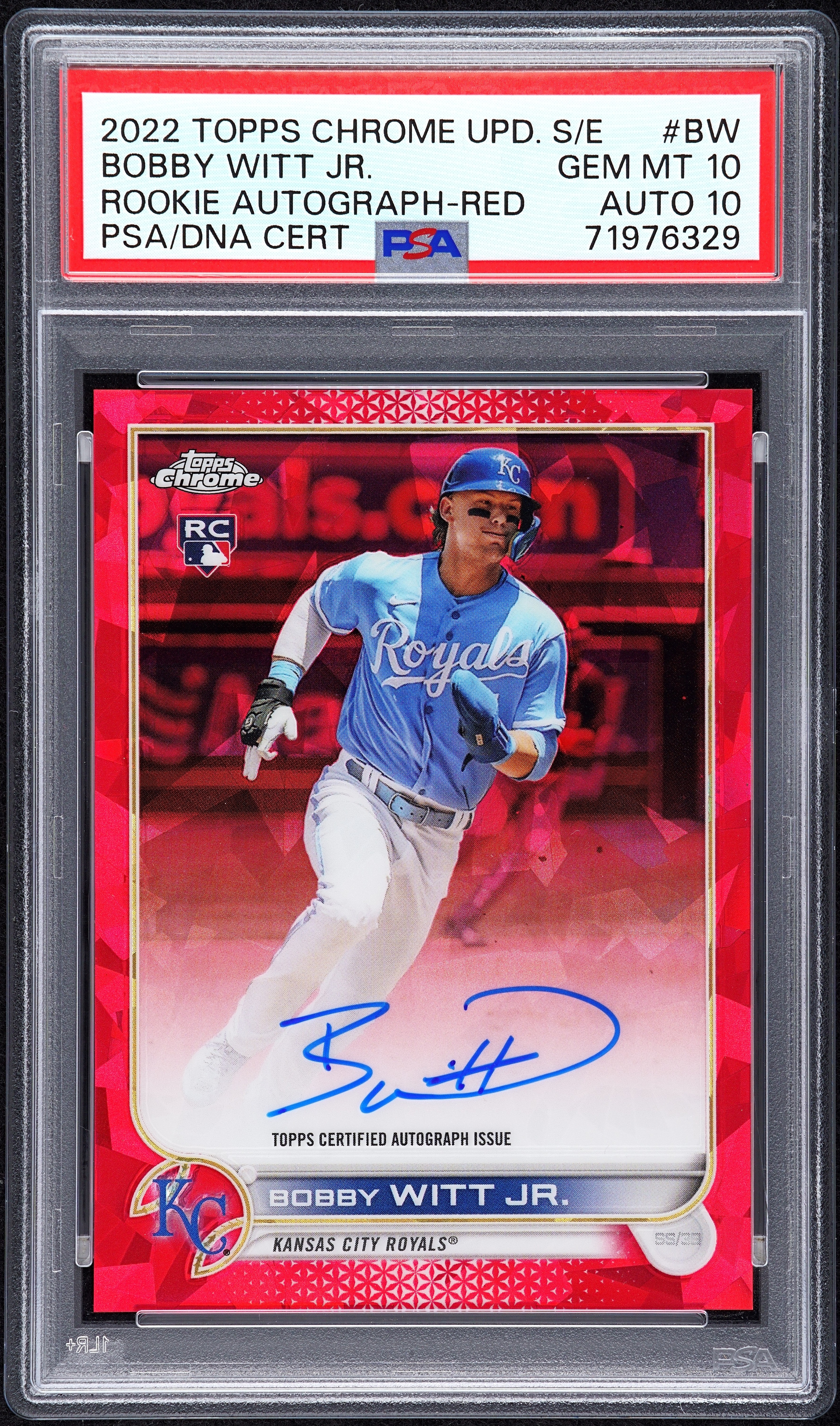 mlb royals bobby witt jr 直筆サイングローブ　証明あり mlb royals bobby witt jr 直筆サイングローブ 証明あり 記念グッズ