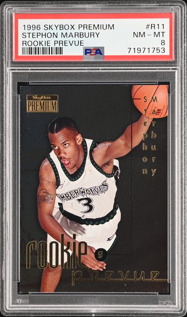 1996-97 SkyBox Premium Rookie Prevue #R11 Stephon Marbury Rookie