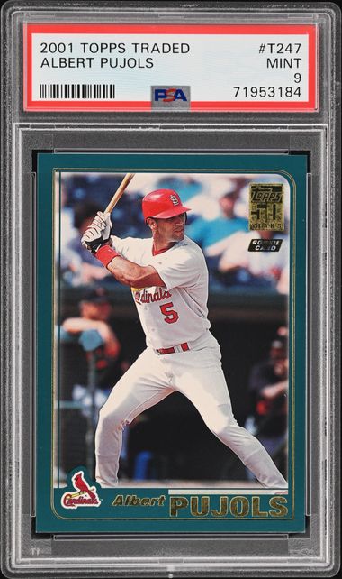 Albert Pujols St. Louis Cardinals 2001 Topps Chrome Traded Rookie #T247  Card - BGS 9