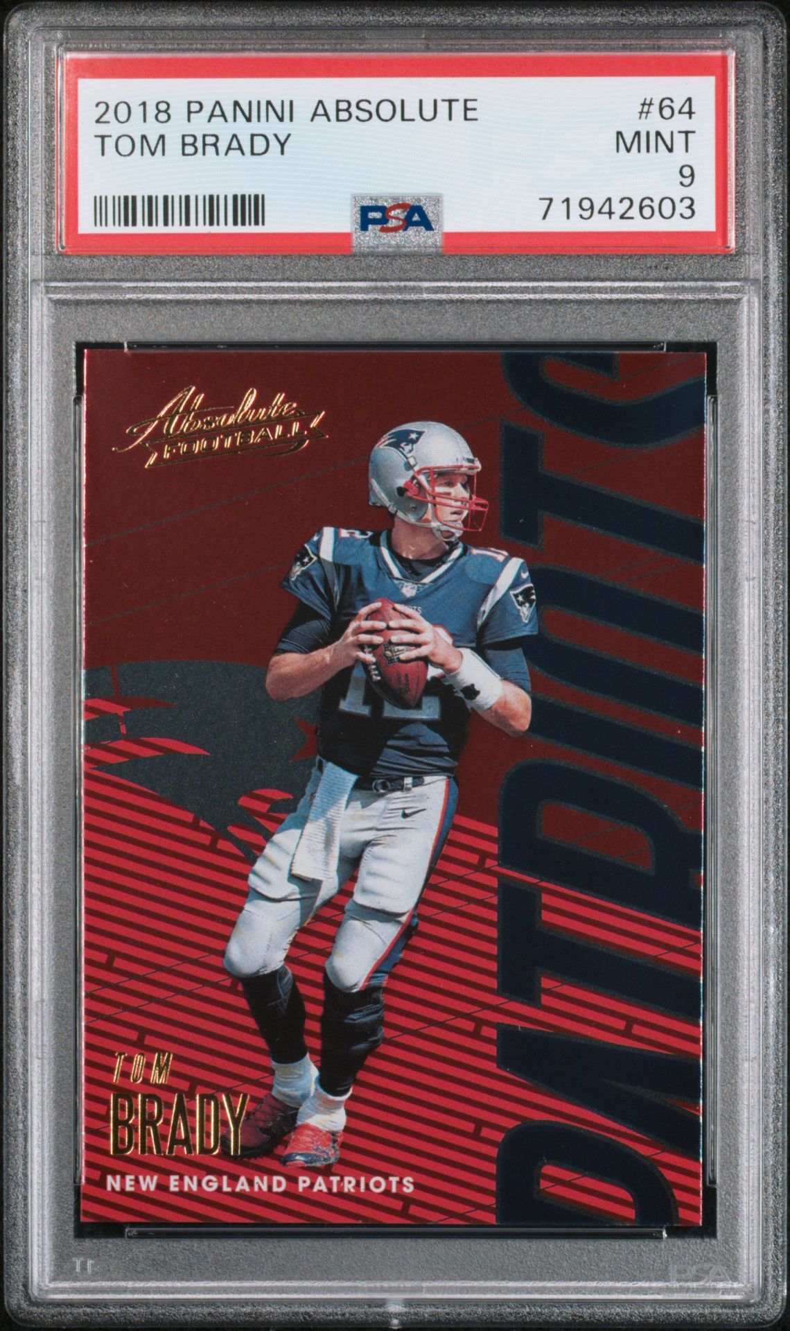 2018 Panini PANINI ABSOLUTE #64 Tom Brady front