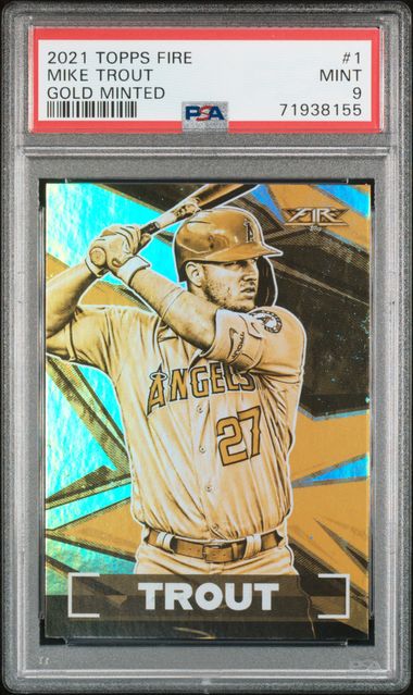 Topps Refractor Mike Trout front