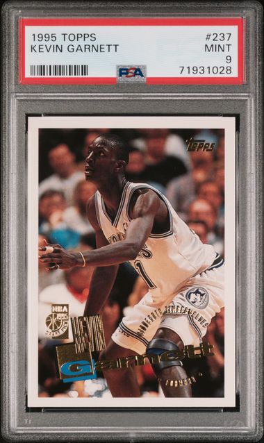 1995 Topps #237 Kevin Garnett PSA 9 on Goldin Marketplace