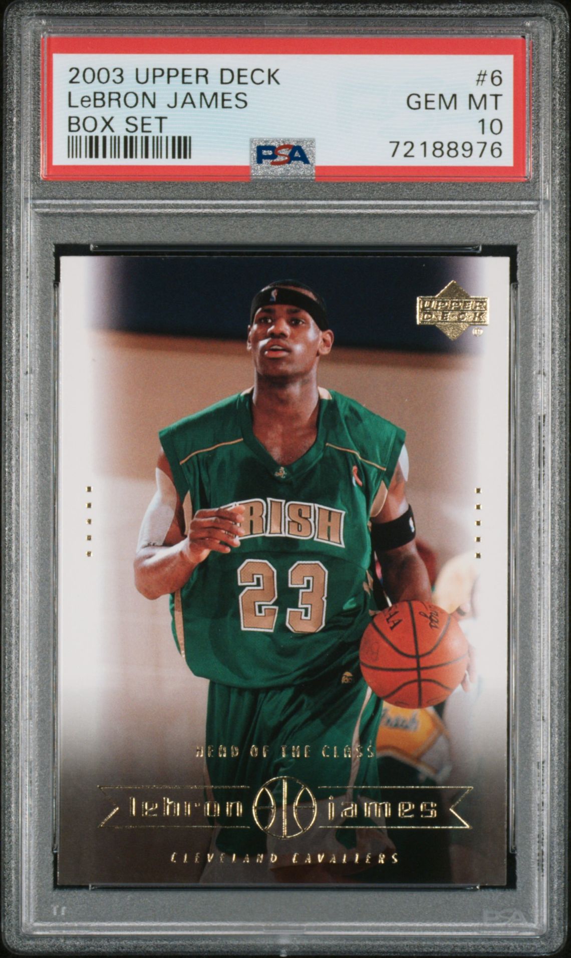 2003 Upper Deck UPPER DECK LEBRON JAMES BOX SET #6 Lebron James front