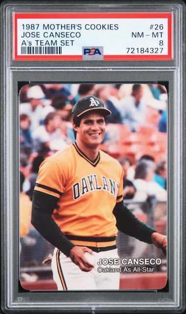 1986 Donruss Highlights Rookie #55 Jose Canseco Oakland A's Psa/dna