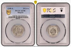 1940-A 20 Leva KM-47 AU58