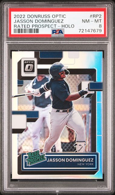 JAsson Dominguez 2020 DONRUSS OPTIC RATED ROOKIE Card