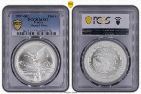 1997-Mo Onza Libertad Ag MS67