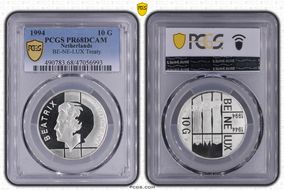 1994 10 G BE-NE-LUX Treaty KM-216  Ag PR68DCAM