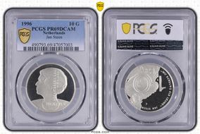 1996 10 G Jan Steen KM-223  Ag PR69DCAM