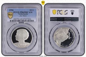 1996 10 G Jan Steen KM-223  Ag PR69DCAM