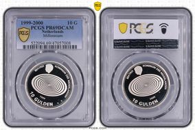 1999-2000 10 G Millennium KM-228  Ag PR69DCAM