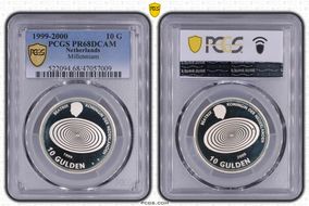 1999-2000 10 G Millennium KM-228  Ag PR68DCAM