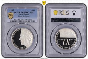 1995 10 G Hugo de Groot KM-220  Ag PR69DCAM