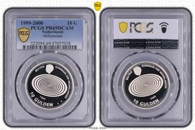 1999-2000 10 G Millennium KM-228  Ag PR69DCAM