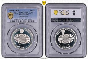 1999-2000 10 G Millennium KM-228  Ag PR67DCAM