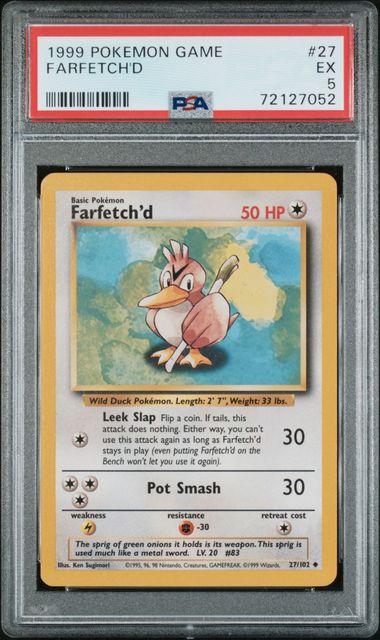 1999 Pokemon Farfetch'd - 1st Edition Shadowless