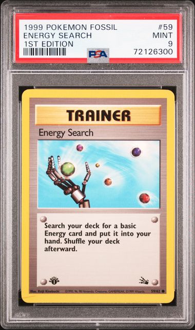 Energy Search - Fossil 1st Edition - Pokemon