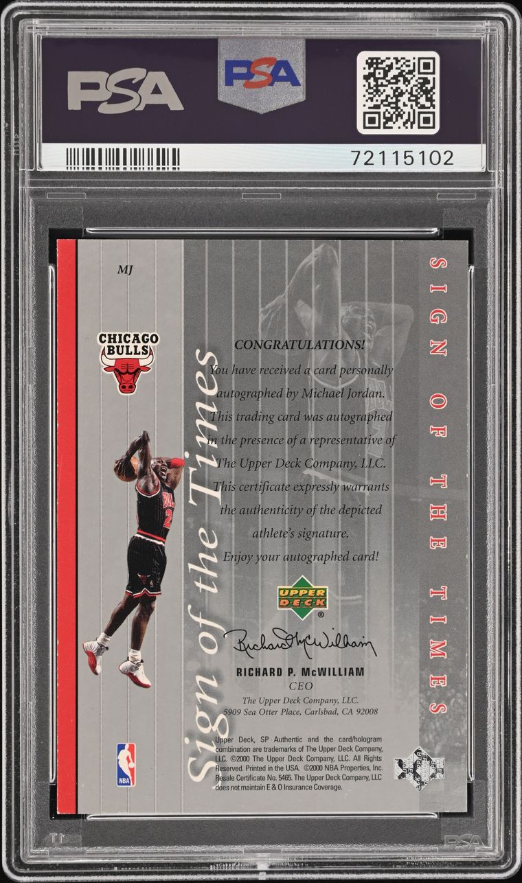 Michael Jordan Ultimate Signatures サイン入り Misc Sports - PSA's Ultimate Michael Jordan Autograph Issues