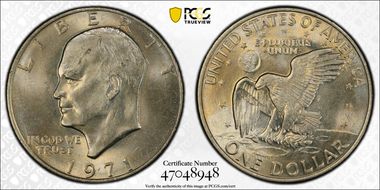 1971 $1 MS65