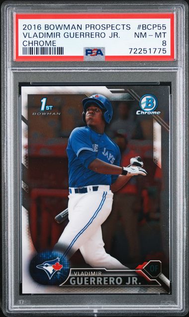 2016 Bowman Prospects Chrome BCP55 Vladimir Guerrero Jr. Rookie