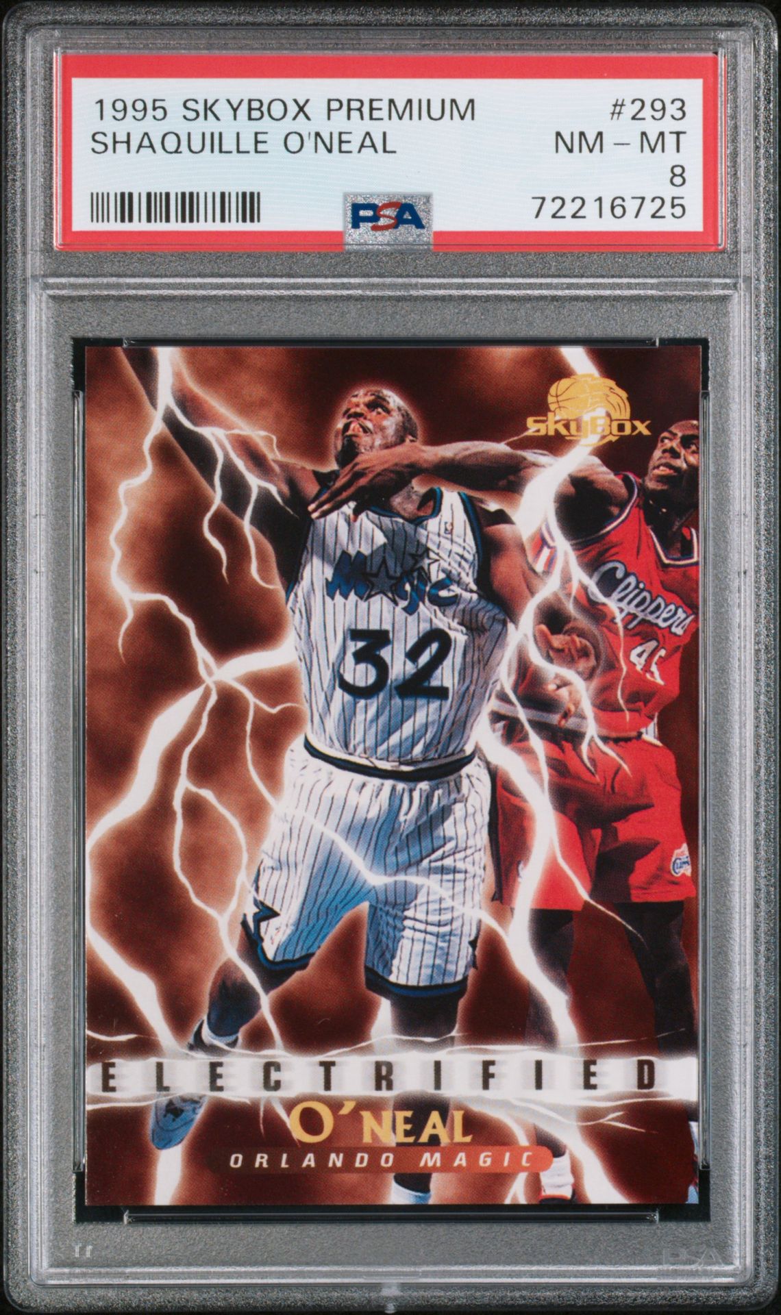 1995 Skybox Premium Shaquille O'neal #293 Nm-Mt 8 front