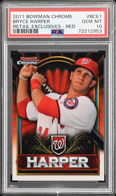 2011 Bowman Chrome Prospect Autographs #BCP111B Bryce Harper Signed Rookie  Card - BGS GEM MINT 9.5/BGS 10 on Goldin Auctions