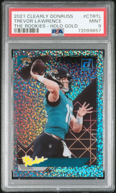 2021 Panini PANINI CLEARLY DONRUSS THE ROOKIES HOLO GOLD #CTRTL Trevor Lawrence front