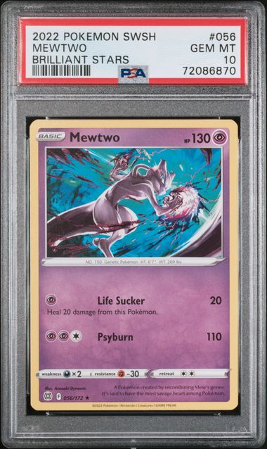 Mewtwo V 2022 Sword & Shield: Black Star Promo Pokemon GO Elite