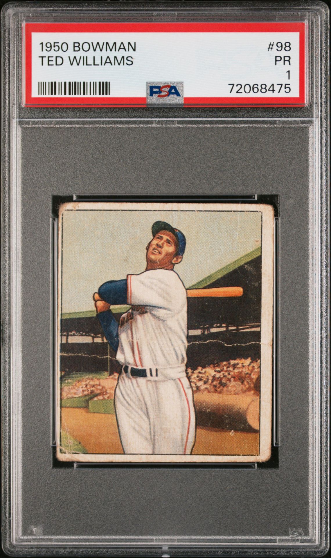 1950 Bowman BOWMAN #98 Ted Williams front