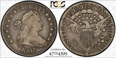 1807 50C Draped Bust VF20