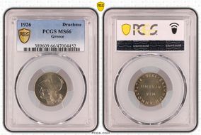 1926 Drachma KM-69 MS66