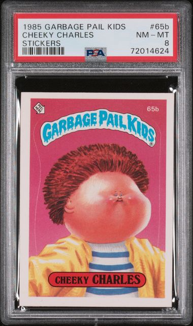 1985 Topps GARBAGE PAIL KIDS STICKERS STICKERS #65B Cheeky Charles front