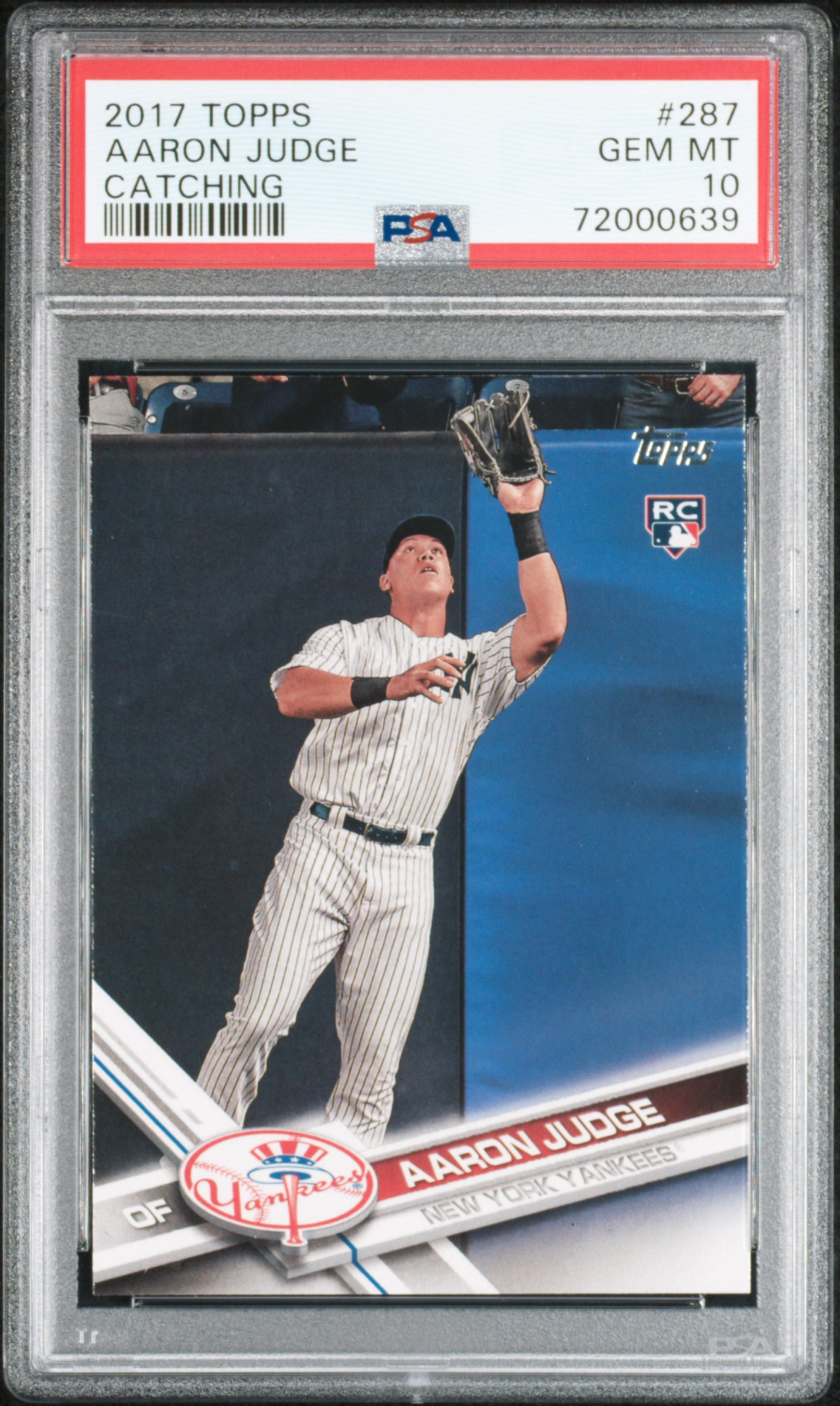 2017 Topps Aaron Judge #287 Gem Mt 10 front