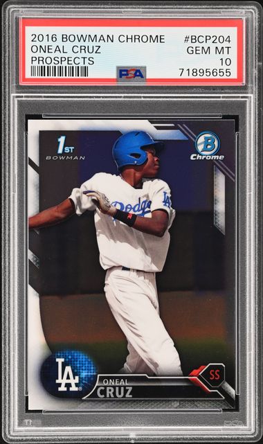 2016 Bowman Bowman Chrome #BCP204 Oneil Cruz front