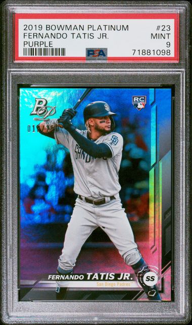 2019 Bowman BOWMAN PLATINUM PURPLE #23 Fernando Tatis Jr. front
