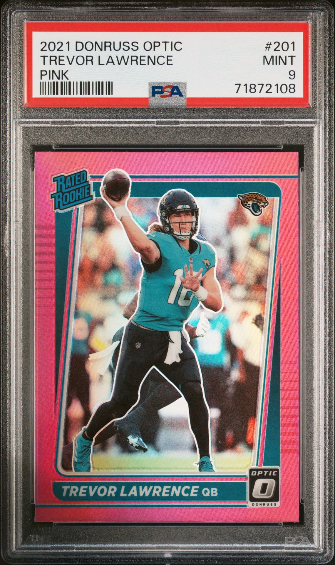 2021 Panini PANINI DONRUSS OPTIC PINK #201 Trevor Lawrence front