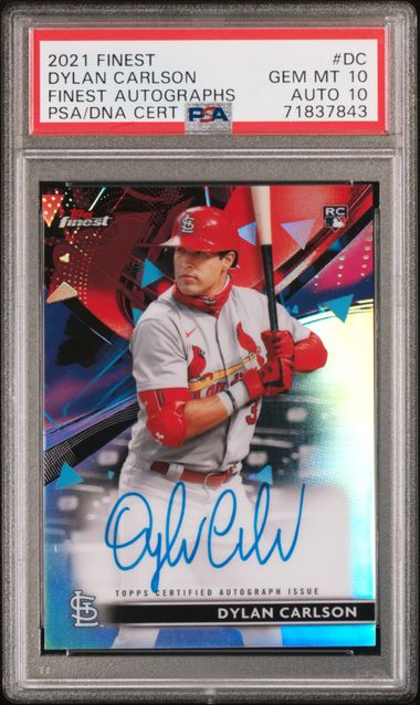 2021 Topps Topps Finest Refractor #FA-DC Dylan Carlson front