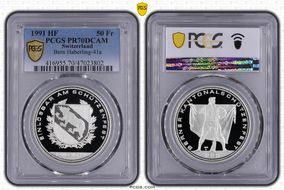 1991 HF 50 Fr Bern Haberling-41a PR70DCAM