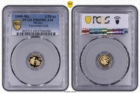 1999-Mo 1/20 oz Teocuitlatl KM-642  Au PR69DCAM