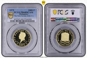 1975 1000 P The New Society KM-213  Au PR68DCAM