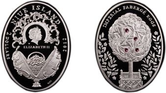 2012 $2 Bay Tree  Faberge Egg PR70DCAM