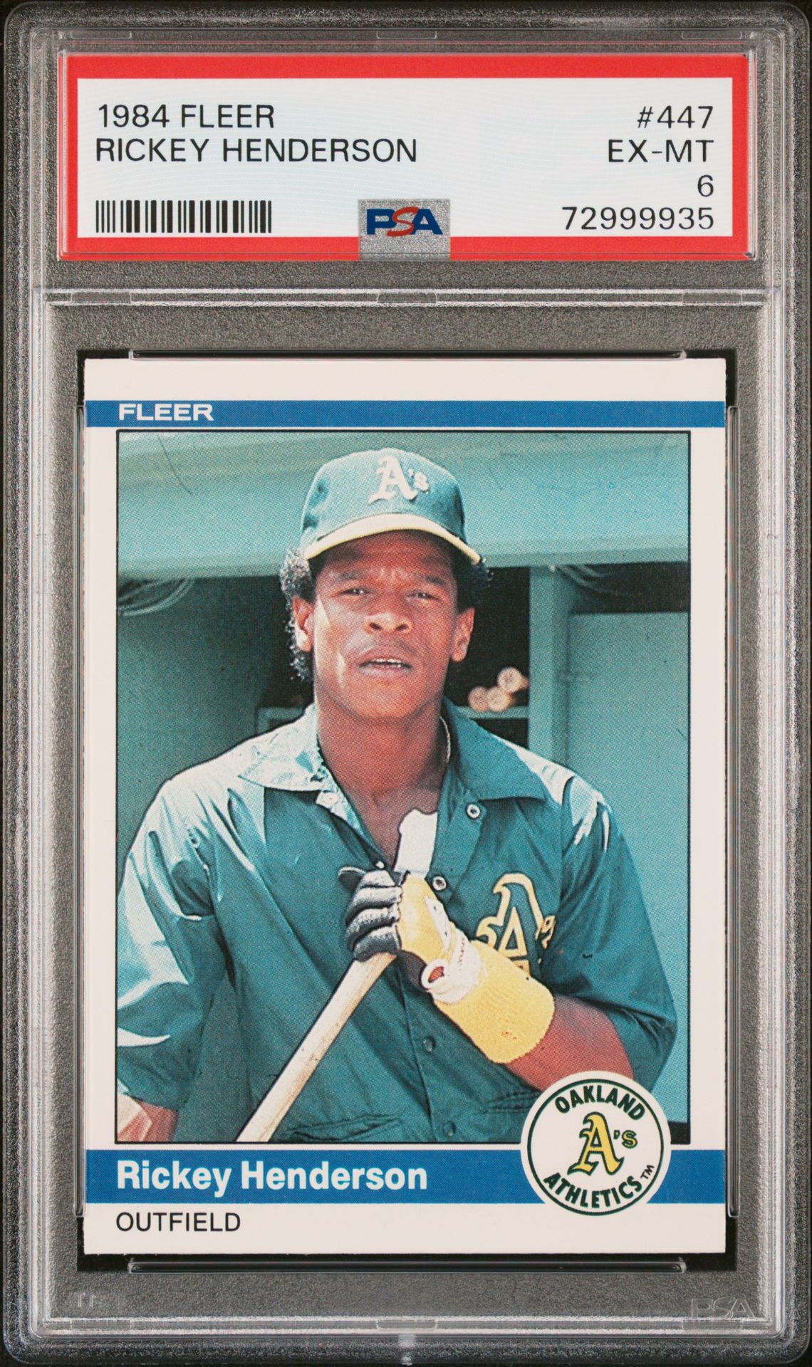 1984 Fleer FLEER #447 Rickey Henderson front