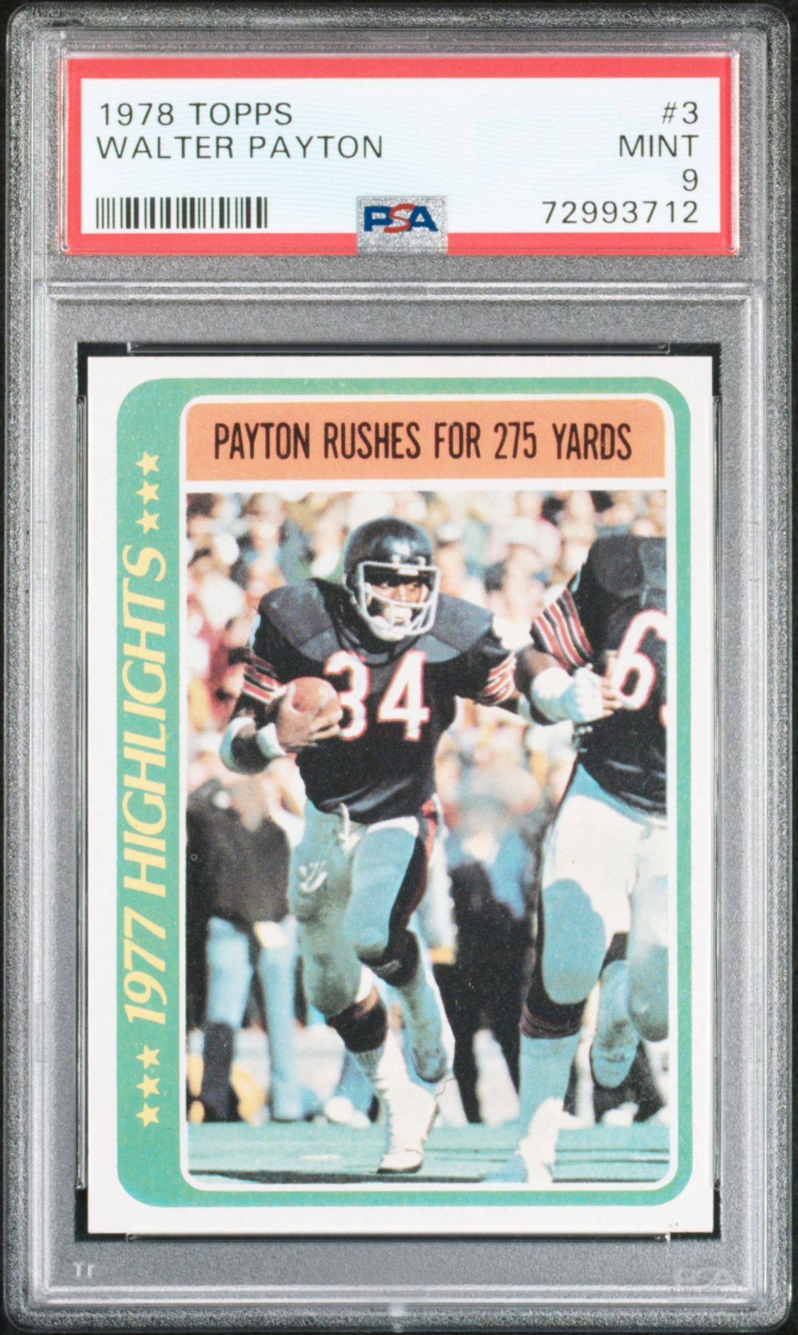 1978 Topps TOPPS #3 Walter Payton front
