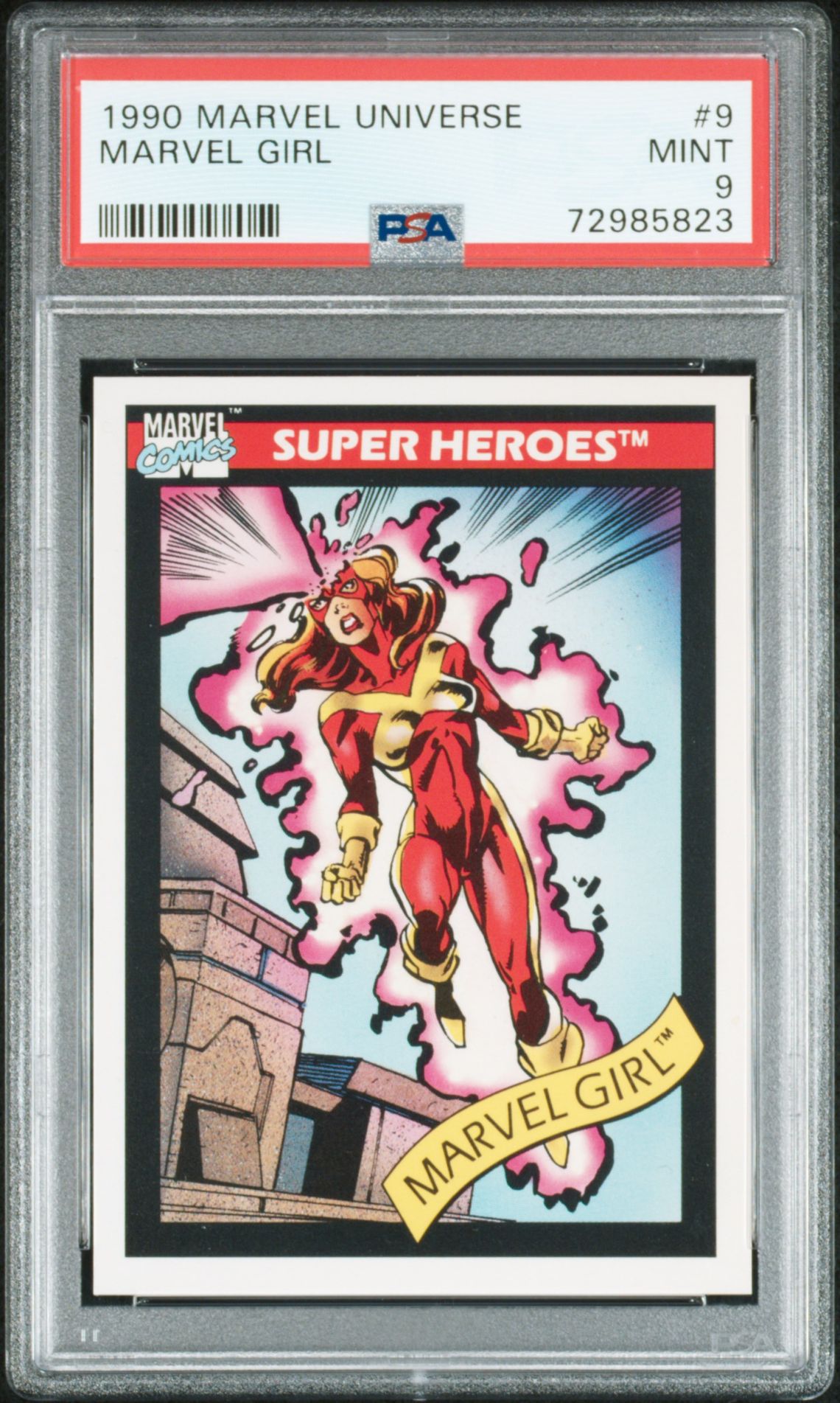 1990 Marvel MARVEL UNIVERSE Marvel Girl front
