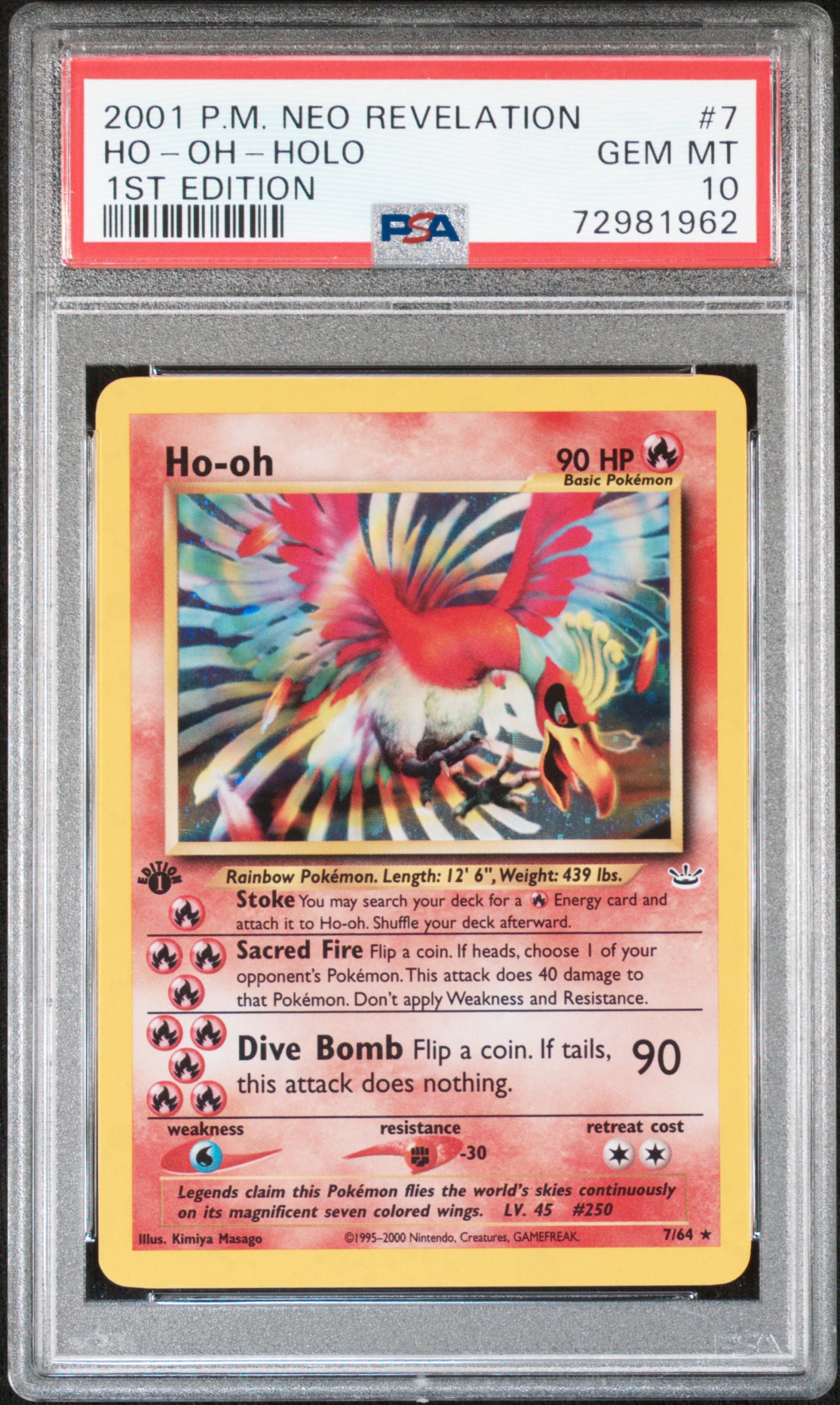 Ho-oh (7/64) [Neo Revelation 1st Edition]