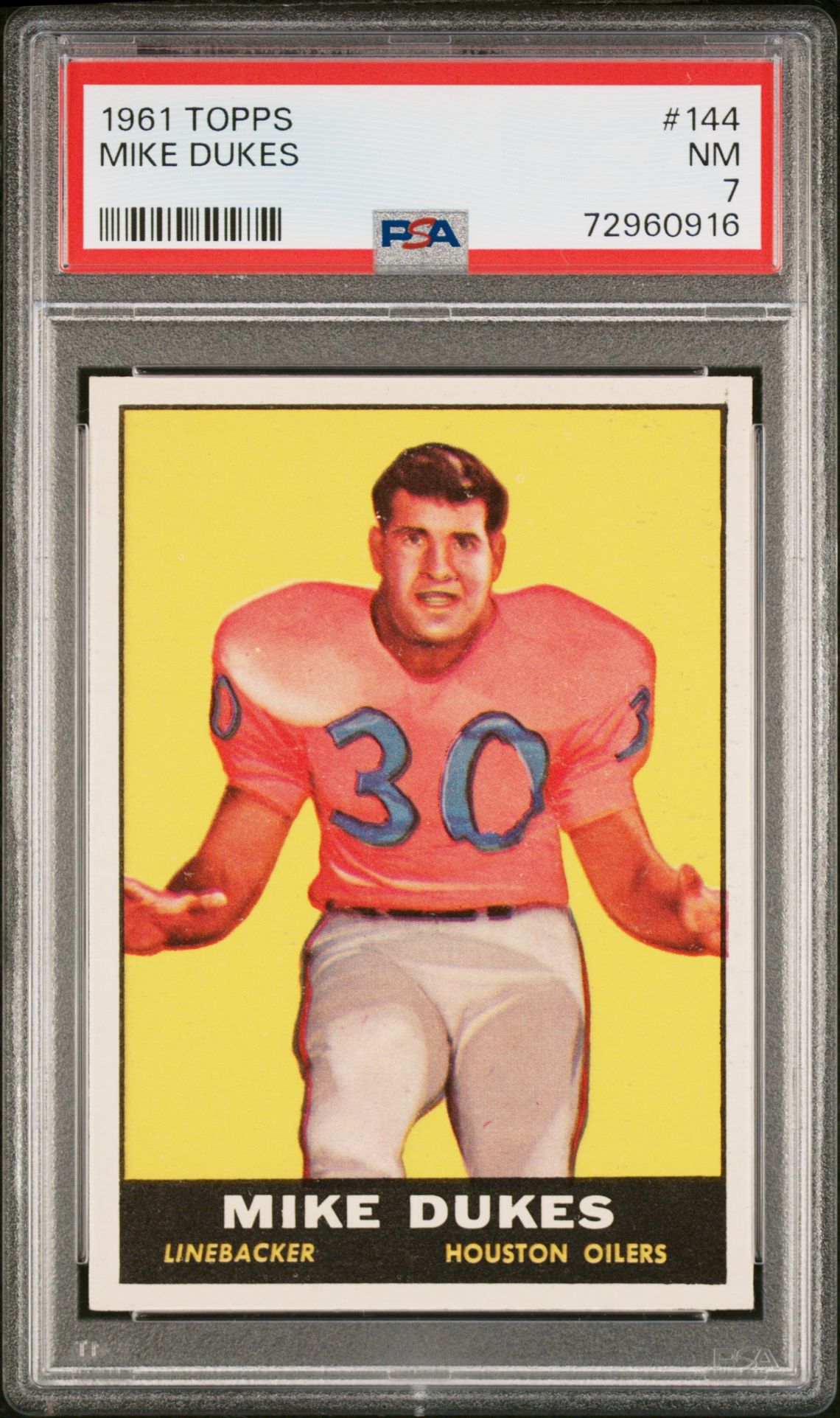 1961 Topps TOPPS #144 Mike Dukes front